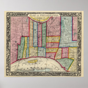 Poster Plan de Philadelphie