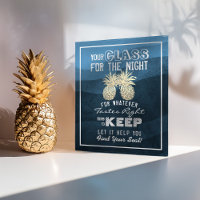 Plan de table de mariage Verre pour la soirée Trou