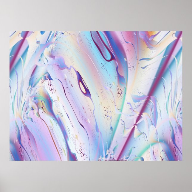 Poster Plan de vol Cool Art Abstrait Fractal (Devant)