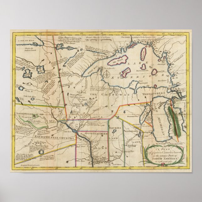 Poster Plan de voyage du capitaine Carvers (Devant)