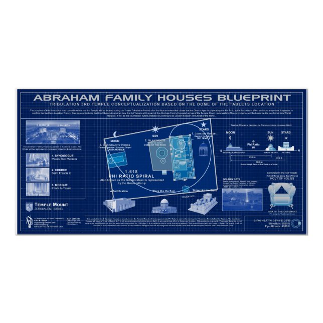 Poster Plan des maisons d'Abraham (Devant)