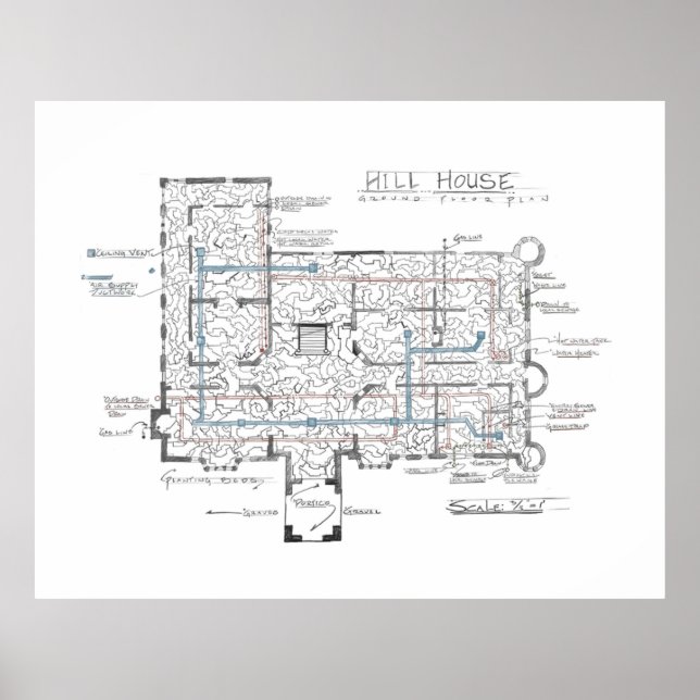 Poster Plan directeur de Hill House (Devant)