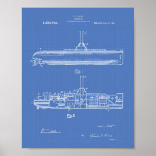 Poster Plan directeur de l'art des brevets de 1919