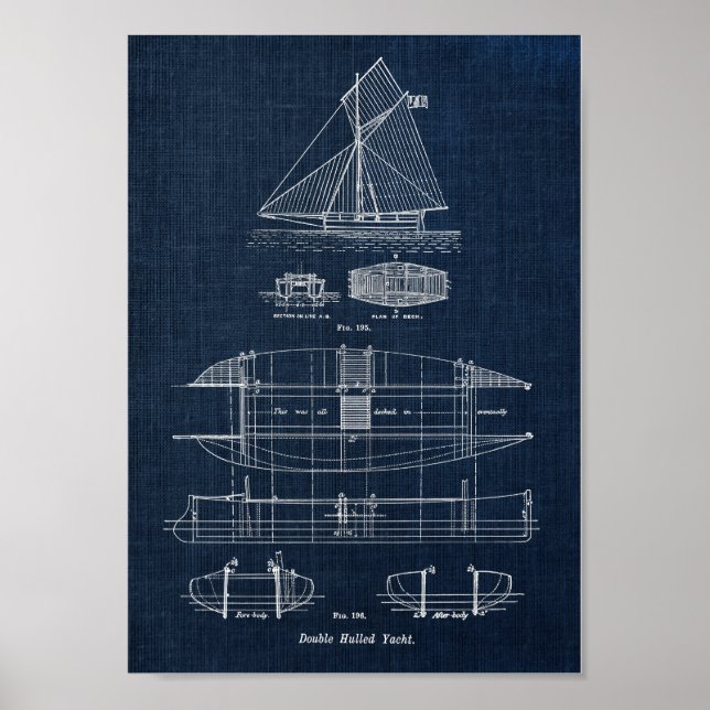 Poster Plan directeur pour bateaux à voile no 3 (Devant)