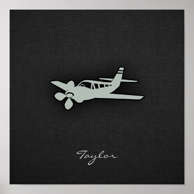 Poster Plan gris cendre (Devant)