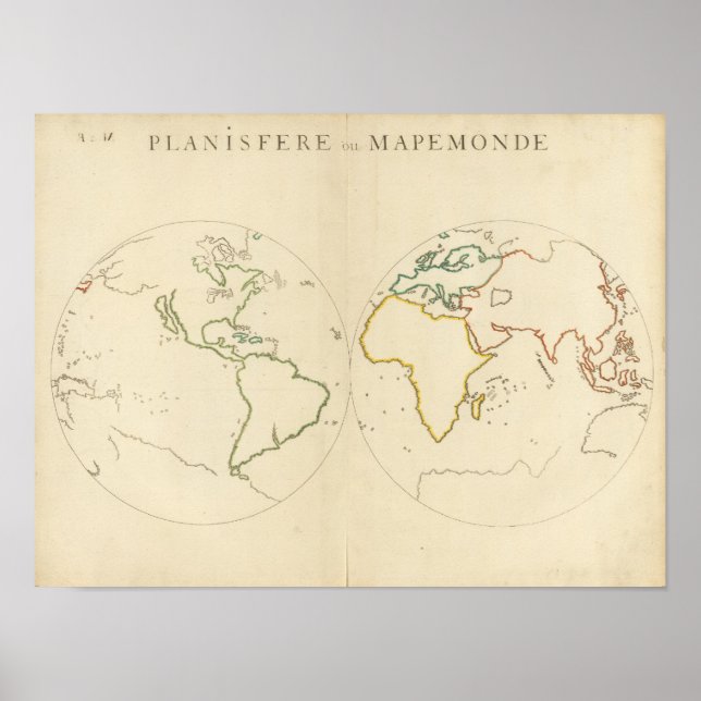 Poster Plan mondial - Plan 2 (Devant)