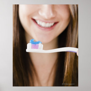 Poster Plan rapproché de la participation de sourire de