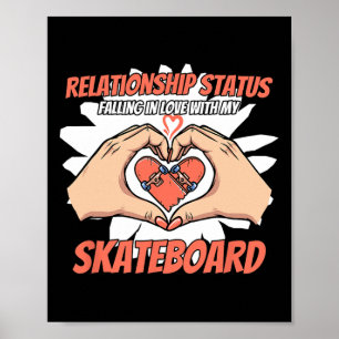 Poster Planche à roulettes Patinage Skateboard Skateur Co