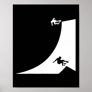 Poster Planche à roulettes Planche Skateuse Skateur Ol