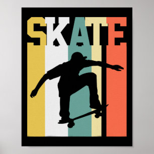 Poster Planche à roulettes Skateur Planche à roulettes Ré