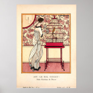 Poster Planche de mode Art Noveau vintage