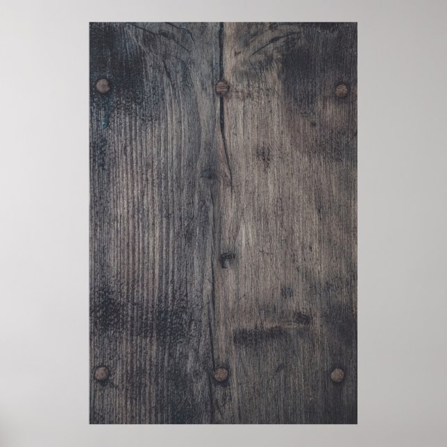 Poster Planche en bois marron (Devant)
