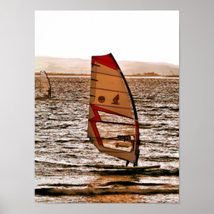 POSTER PLANCHES À VOILE