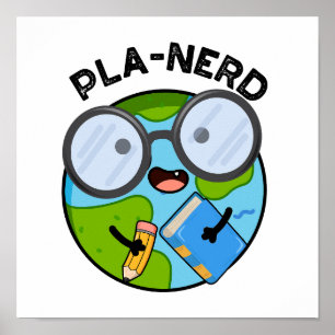 Poster Planerd Drôles de Puns de Planète 