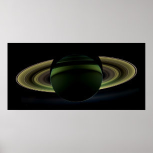 Poster Planet Saturn Cassini Mission 2012
