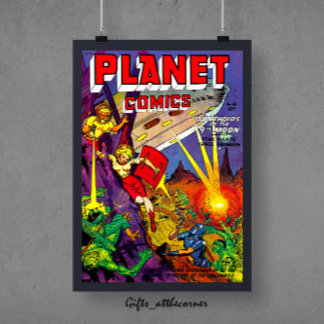 Poster Planète Alien Sci-fi BD