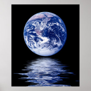 Poster Planète bleue de l'eau