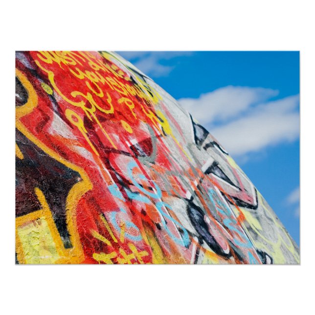 Poster planète graffiti (Devant)