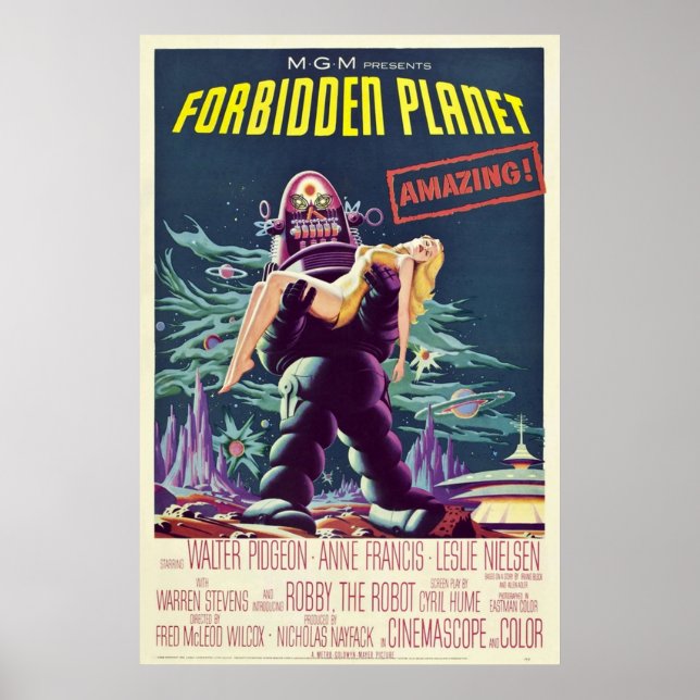 Poster Planète interdite 1956 (Devant)