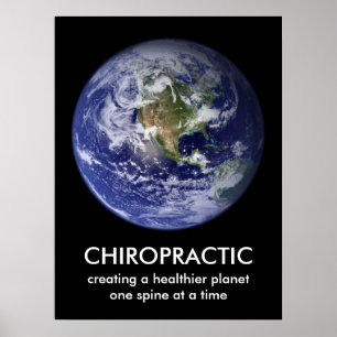Poster Planète plus saine Chiropratique