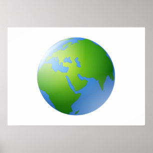 Poster Planète Terre Globe