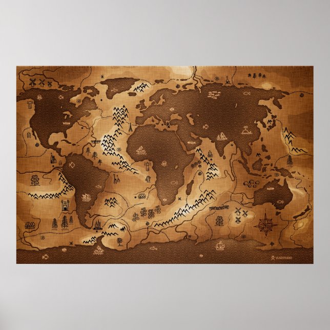 Poster Planète Terre - Inversé (Pas de texte) (Devant)