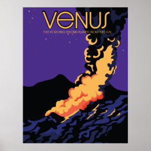 Poster Planète Vénus art spatial Mug à café à deux tons