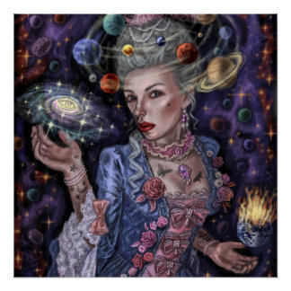 Poster Planètes Rococo