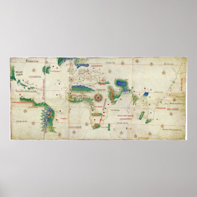 Poster Planisphère Cantino | 1502 (Devant)