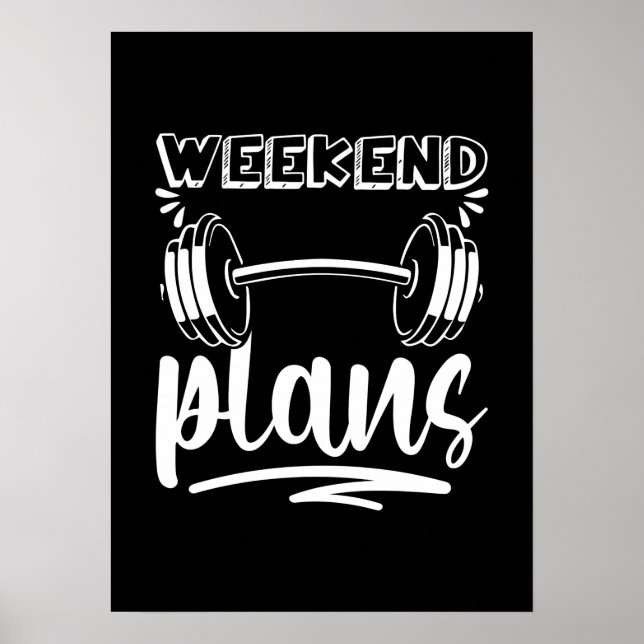 Poster Plans de fin de semaine - Entraînement amusant Sal (Devant)