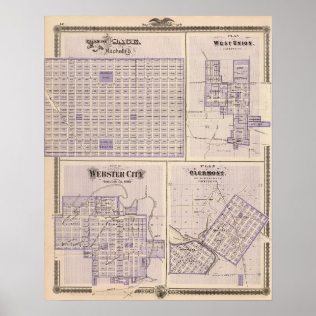 Poster Plans d'Osage, Union de l'Ouest (Devant)