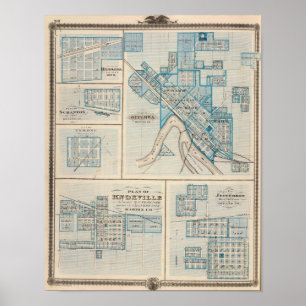 Poster Plans d'Ottumwa, Russell, Scranton