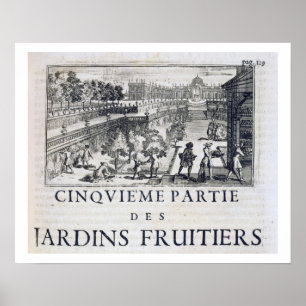 Poster Plantant les arbres fruitiers, de 'Le Parfait
