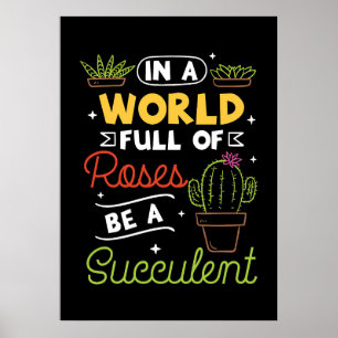 Poster Plante Lover Être un succès