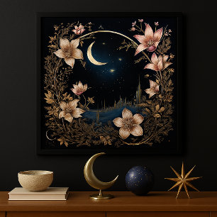 Poster Plante lunaire enchantée