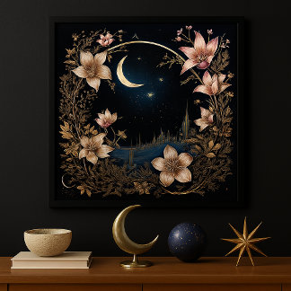 Poster Plante lunaire enchantée