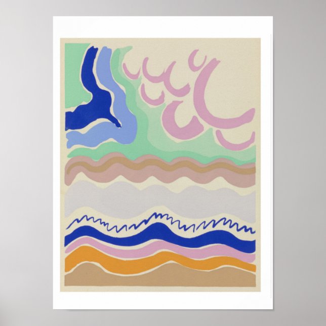 Poster Plaque 14 de Sonia Delaunay, (Devant)