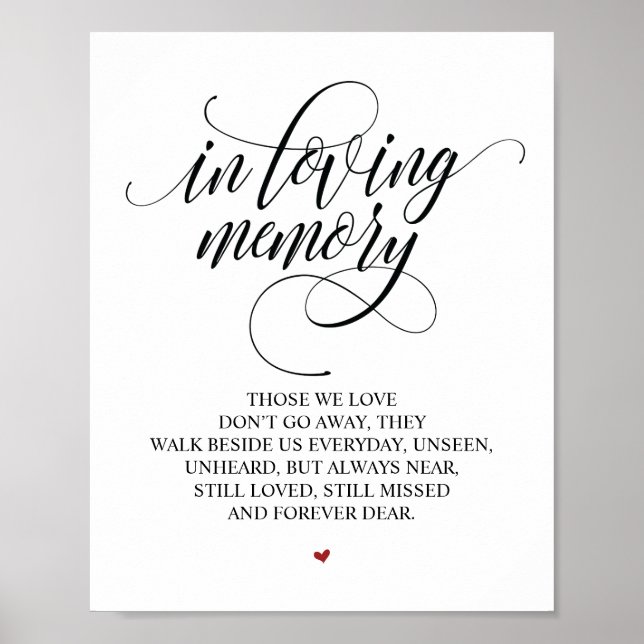 Poster Plaque commémorative en souvenir aimant (Devant)