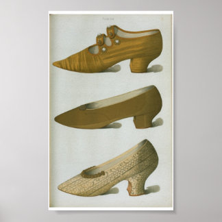 Poster Plaque de chaussures victorienne du XVIIIe siècle 