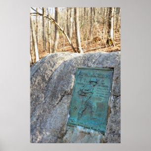 Poster Plaque de piste des Appalaches Unicoi Gap GA Poste