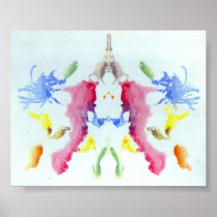 Poster Plaque d'encre d'essai Rorschach 10