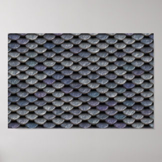 Poster Plaques d'armure en métal