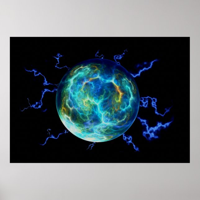Poster Plasma électrique (Devant)