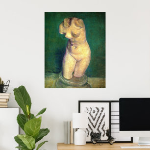 Poster Plaster Statuette Femme Torso par Vincent van Gogh