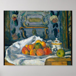 Poster Plat des pommes Paul Cezanne Célèbre Arts visuels