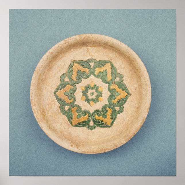 Poster plat d'offrande chinoise (Devant)