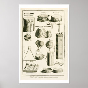 Poster Plat II : Instrument de percussion antique et