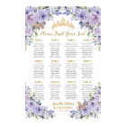 Plat Lilac Floral Or Quinceañera