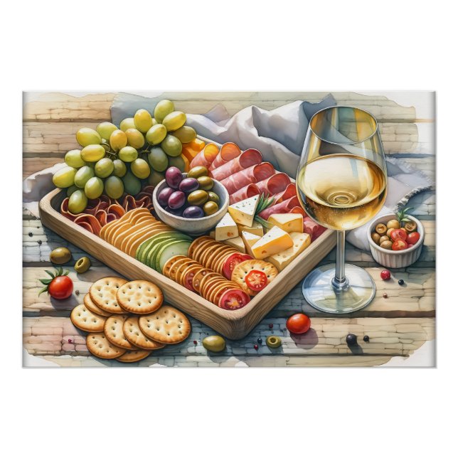 Poster Plateau de fête pour les amateurs de nourriture co (Devant)