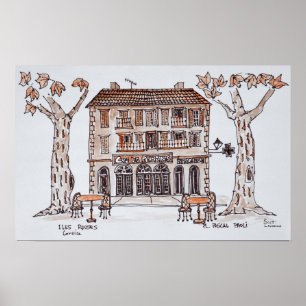 Poster plateaux, Paoli Square,   Rousse Island, Corsica